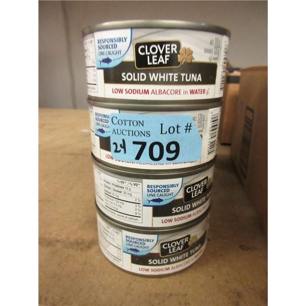24 x 120 g Tins of Clover Leaf Solid White Tuna