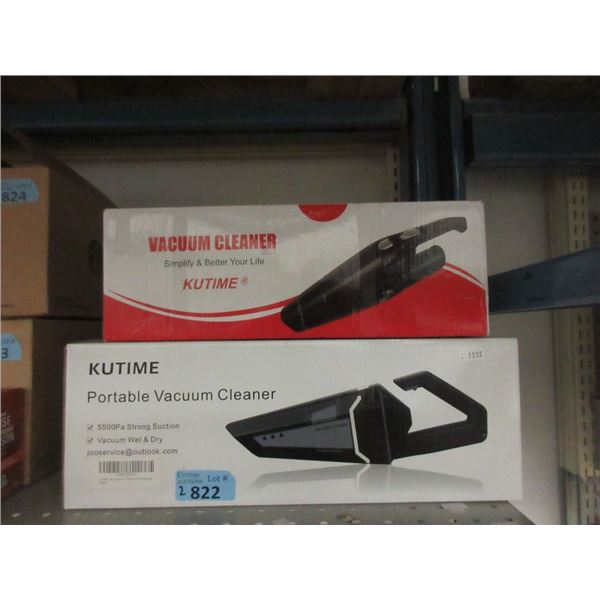 2 Kutime Portable Vacuum Cleaners