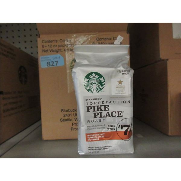 Case of  Starbucks Pike Place Ground Coffee