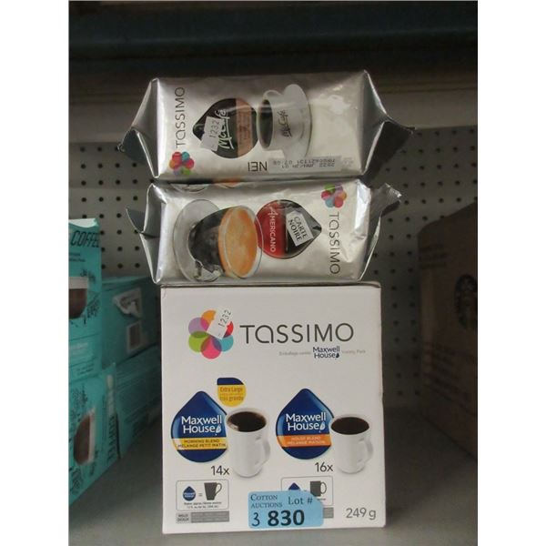 1 Box  & 2 Packages of Assorted Tassimo Coffee