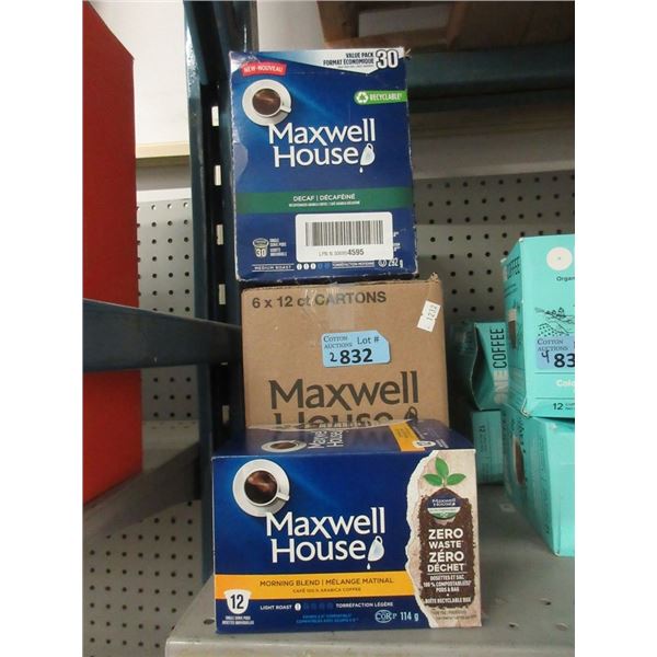 3 Boxes of Assorted Maxwell House K-Cup Coffee