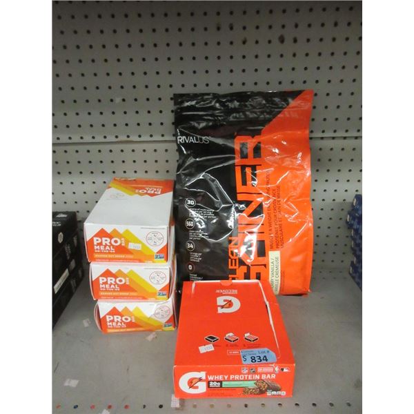 10lb Bag of Lean Gainer & 4 Boxes of Snack Bars