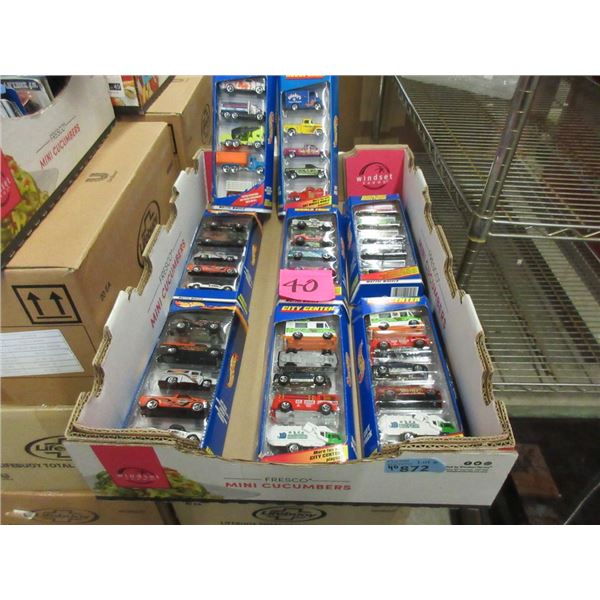 8 Packages of 1998 Hot Wheels 5 Pack Vehicles