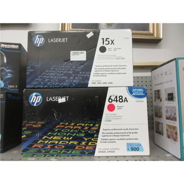 2 HP LaserJet Print Cartridges