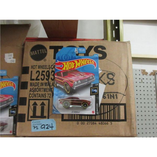 72 Assorted New Hot Wheels in Sealed Packages