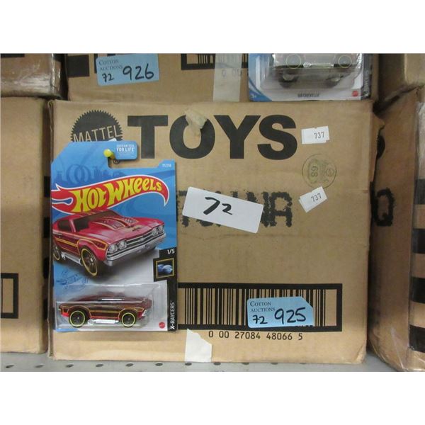 72 Assorted New Hot Wheels in Sealed Packages