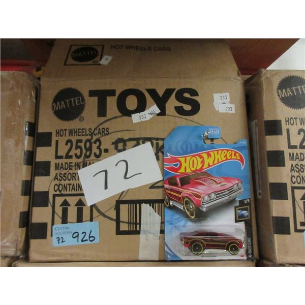 72 Assorted New Hot Wheels in Sealed Packages