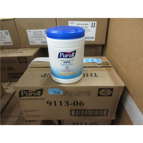 Case of 6 Tubs of Purell Hand Sanitizing Wipes