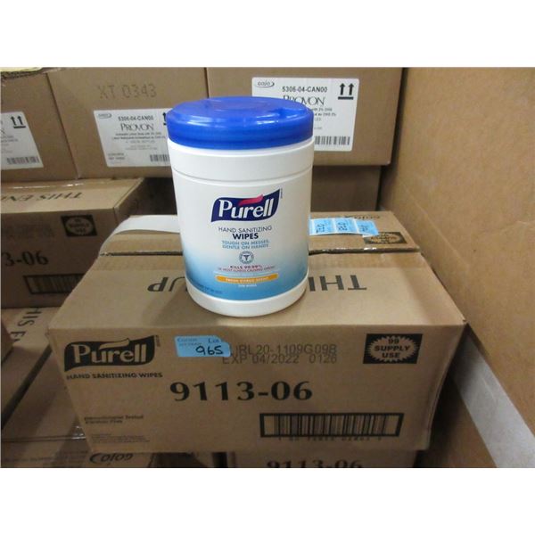 Case of 6 Tubs of Purell Hand Sanitizing Wipes