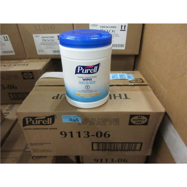 Case of 6 Tubs of Purell Hand Sanitizing Wipes