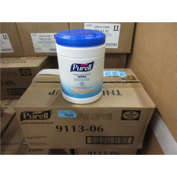 Case of 6 Tubs of Purell Hand Sanitizing Wipes