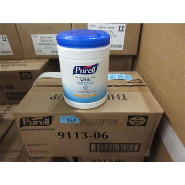 Case of 6 Tubs of Purell Hand Sanitizing Wipes
