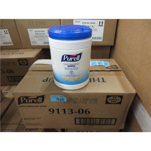 Case of 6 Tubs of Purell Hand Sanitizing Wipes