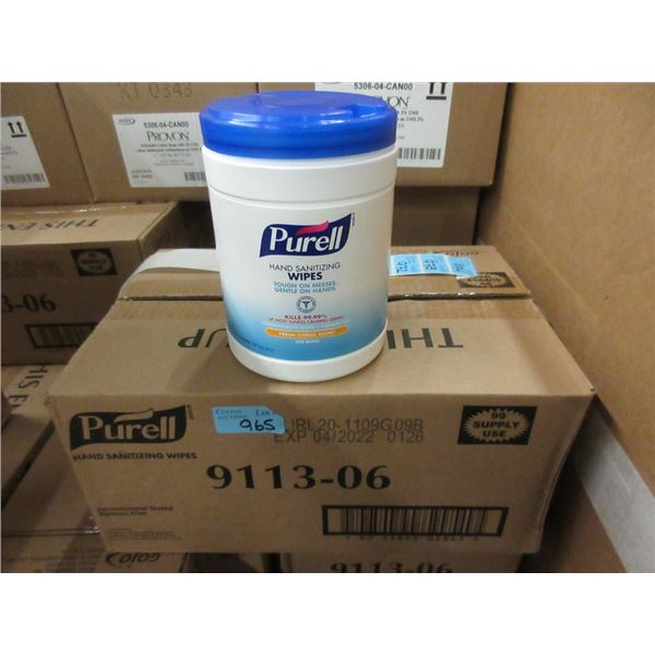 Case of 6 Tubs of Purell Hand Sanitizing Wipes