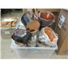 Image 1 : 45 Assorted New Metal Plant Pots with Logos