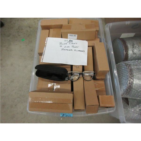 100 Pairs of Blue Light Zero Power Glasses