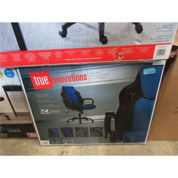True Innovations Black and Blue Task Chair
