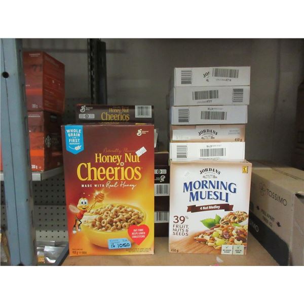 16 Boxes of Cheerios and Muesli Cereal