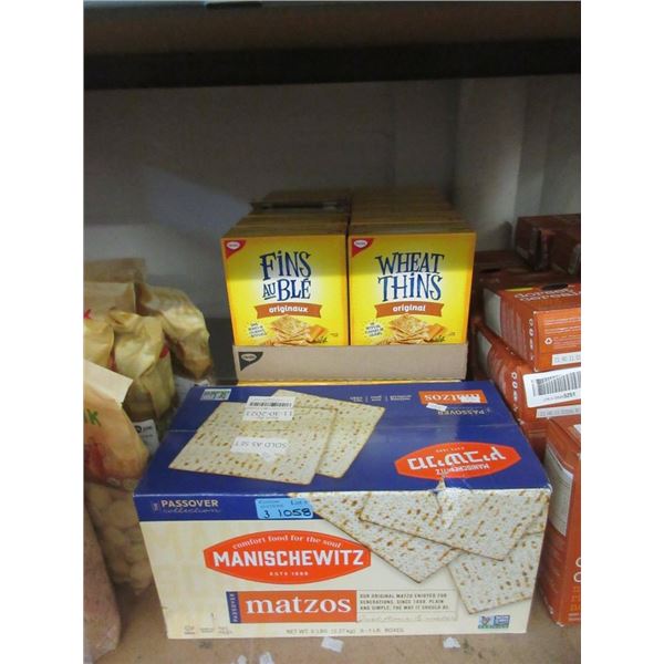 1 Box of Matzos and 2 Boxes of Wheat Thins