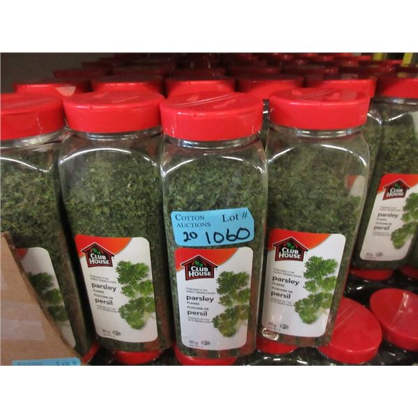 20 x 85 g Bottles of Club House Parsley Flakes