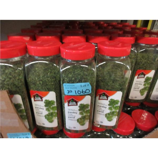 20 x 85 g Bottles of Club House Parsley Flakes