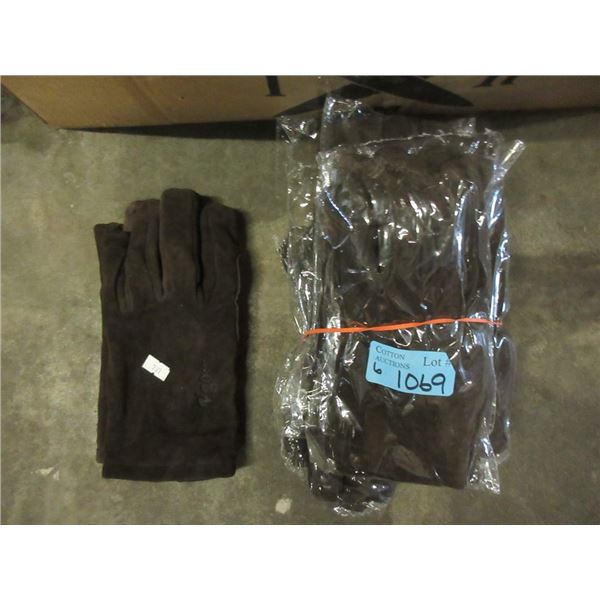 6 Pairs of New Vgo Brown Thinsulate Gloves
