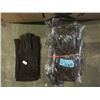 Image 1 : 6 Pairs of New Vgo Brown Thinsulate Gloves