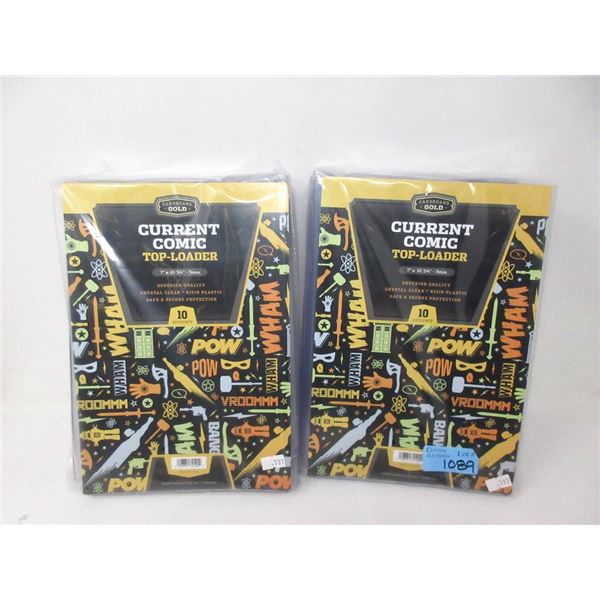 2 Packages of 10 New Comic Top-Loader Sleeves