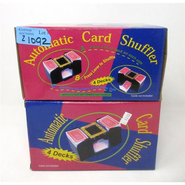 2 New 4 Deck Automatic Card Shufflers
