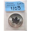 Image 1 : 1 Oz. Fine Silver 2021 Canada Maple Leaf Coin