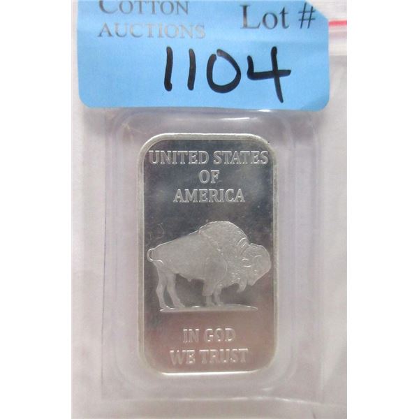 1 Oz. .999 Fine Silver Liberty / Buffalo Bar