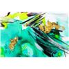 Image 2 : Hen Maman- Original Painting with Alcohol ink, acrylic, and epoxy rasin on Canvas "Amelia"