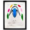 Image 1 : Menashe Kadishman- Pastel on Paper "Untitled"
