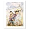 Image 1 : "The Great Wall" Limited Edition Lithograph by Edna Hibel (1917-2014), Numbered and Hand Signed with