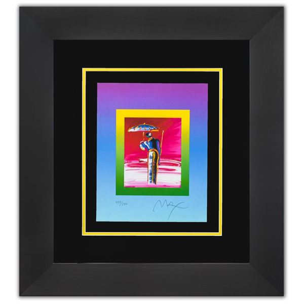 Peter Max- Original Lithograph "Sage with Umbrella and Cane on Blends"