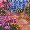 Image 2 : Henri Plisson, "Rose Cottage" Limited Edition Serigraph on Canvas, Numbered 93/95 and Hand Signed wi