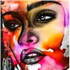 Image 2 : Hen Maman- Original Painting with Alcohol ink, acrylic, and epoxy rasin on Canvas "Zoe"