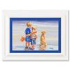 Image 1 : Lucelle Raad, "Buddies" Framed Original Acrylic Painting on Board, Hand Signed with Letter of Authen