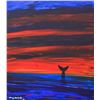 Image 2 : Wyland- Original Painting on Canvas "Light on the Sea"