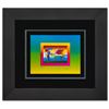 Image 1 : Peter Max- Original Lithograph "Rain Umbrella Man on Blends"