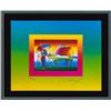 Image 2 : Peter Max- Original Lithograph "Rain Umbrella Man on Blends"