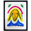 Image 1 : Menashe Kadishman- Pastel on Paper "Untitled"