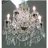 Image 1 : Beaded Crystal Chandelier Fixture #2178932