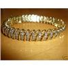 Image 1 : 14K YG 4.00 ct Diamond Tennis Bracelet #2179421