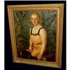 Image 1 : Art Nouveau Oil Painting Portrait Female Woman #2179541