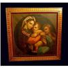 Image 1 : 19c Raffaello Madonna Oil Painting Old Master  #2179548