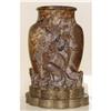 Image 1 : Carved Soap Stone Vase Peacock Pheasants #2179568