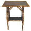 Image 1 : Asian Bamboo & Lacquer Side Table #2208745