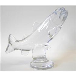 Large SEVRES Crystal Glass Fish Figurine #2208812