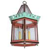 Image 1 : Antique Painted Ceiling Lantern Fixture #2208850